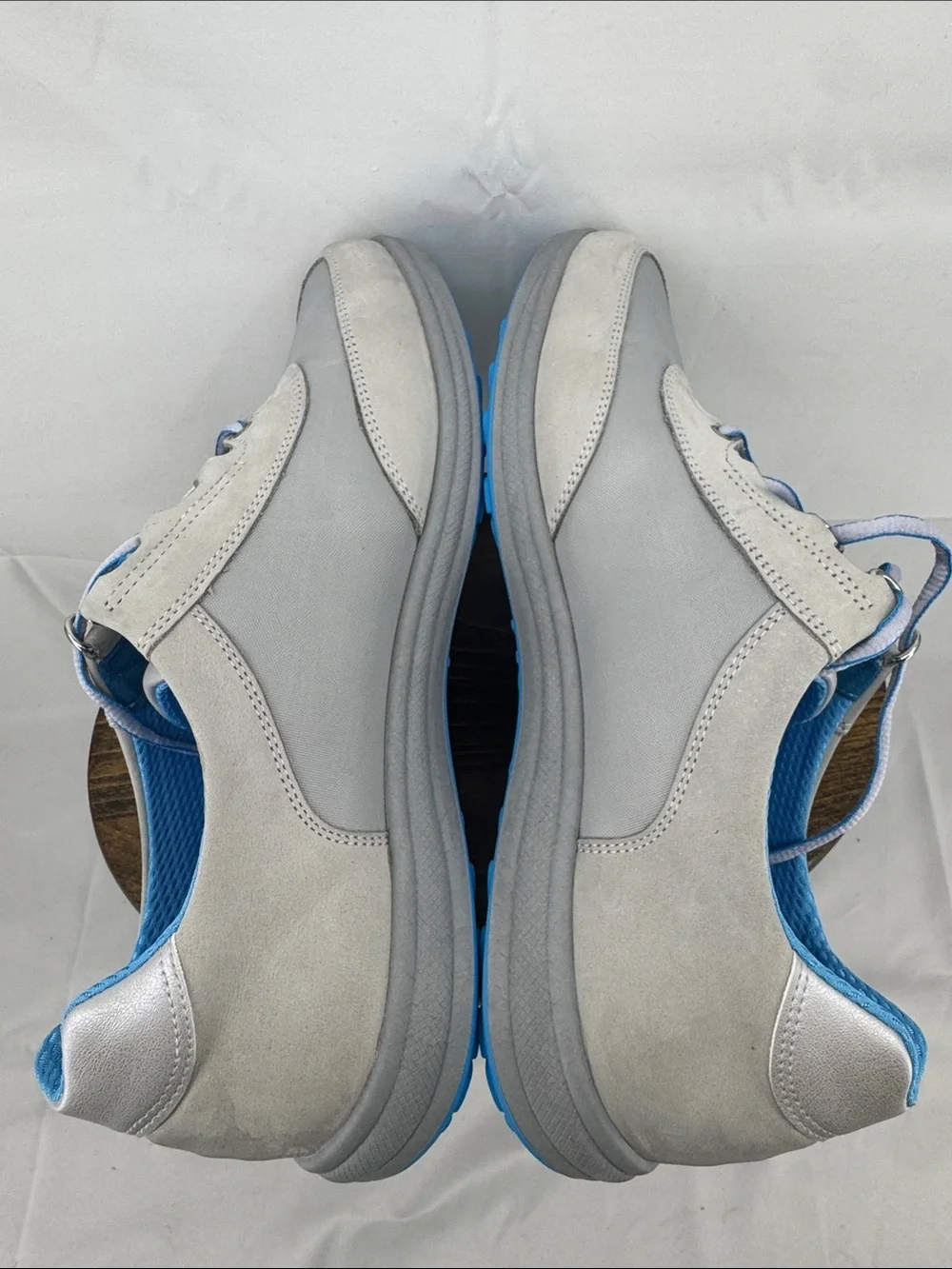 SAS Womens Sporty Walking Shoes in Gray w/ Blue, sz 12 W